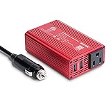 BESTEK 150W Car Power Inverter 12v to 110v Power Converter with 4.2A Dual USB Car Charger Adapter and Cigarette Lighter Socket