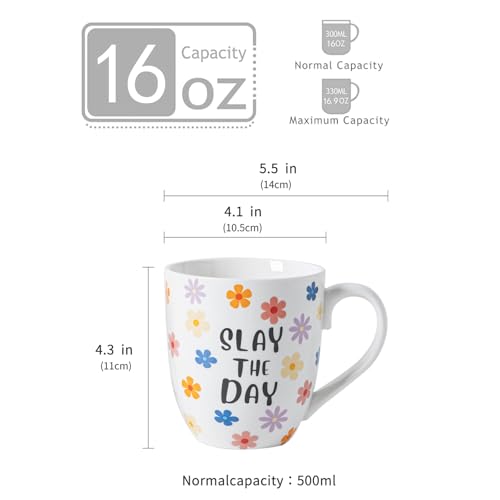 Set 4 Tazas de Café Cerámicas 16 oz con Mango Colores miniatura 7
