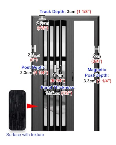 Porte de cuisine pliante noire solution gain de place pour petits espaces - 2