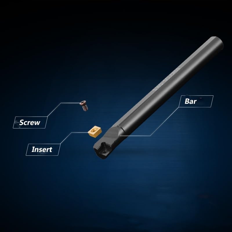 1pc CNC Cutter Tools S12M S14N S16Q S18Q S20R S25S SCLCR09 SCLCL09 Internal Turning Tool Lathe Boring Bar Tool Holder(S12M-SCLCL09)