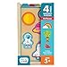 Chuckle & Roar - 4 Pack Wooden Pullout Puzzle - Fun and Educational Wooden Puzzle for Kids - Develops Fine Motor Skills - 18 Total Wooden Pieces