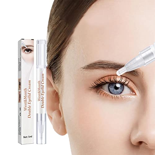 Adawd - Crema de peinado de doble párpado, invisible, gel para bolígrafo con pegamento para levantamiento de párpados invisible para niñas y mujeres, herramientas de maquillaje Adawd