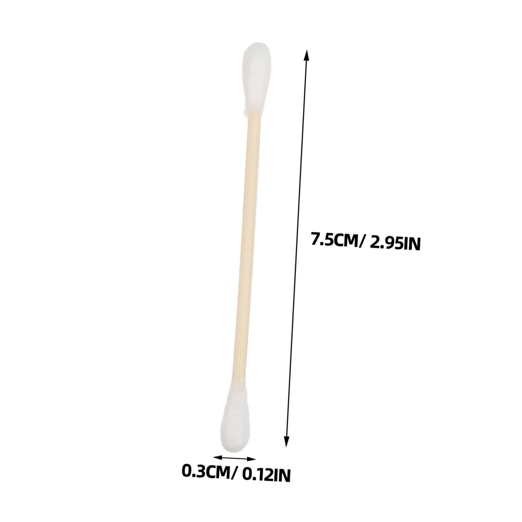 KICHOUSE Medical Grade Cotton Swabs 100 Pcs Long Cotton Swabs for Ear Cleaning Dual-Ended for Makeup Electronics