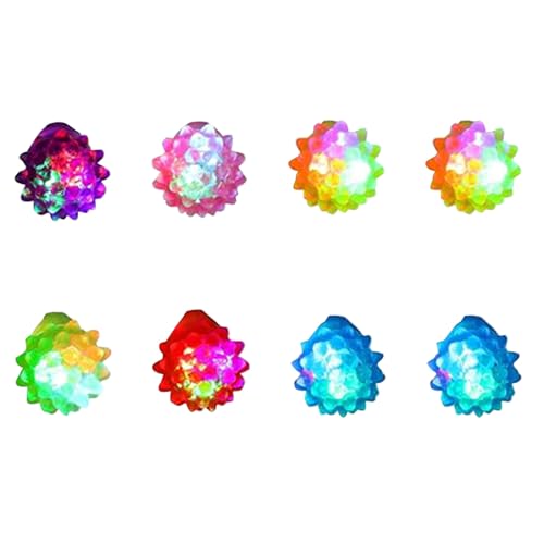 Fiesta Iluminar Anillos,Pulgar Linterna Juguete,8 Pcs Fiesta Iluminar Juguetes Anillo Iluminar,Anillos de Iluminación de Fiesta,Anillos de Fiesta Juguetes para El Dedo,Anillos Luminosos LED de Colores