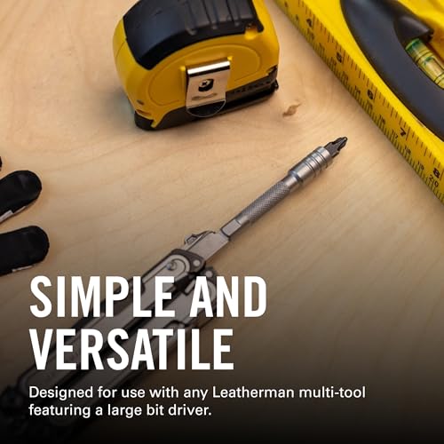Image of LEATHERMAN, Bit Driver Extender Add-on Accessory for Multi-Tools, Silver