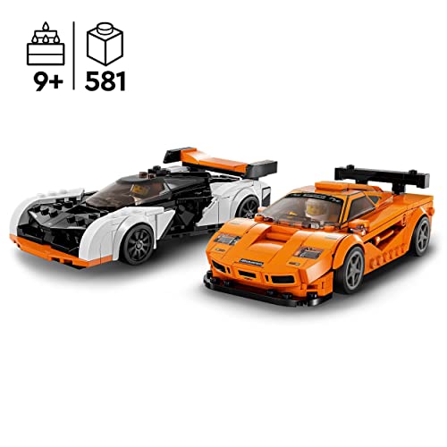 Speed ??Champions 76918 McLaren Solus GT e McLaren F1 LM, giocattolo per auto, kit modello - Lego - Immagine 1