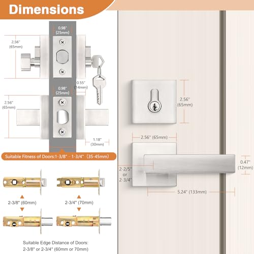 Poignée extérieure et ensemble de porte moderne pour rénovation maison