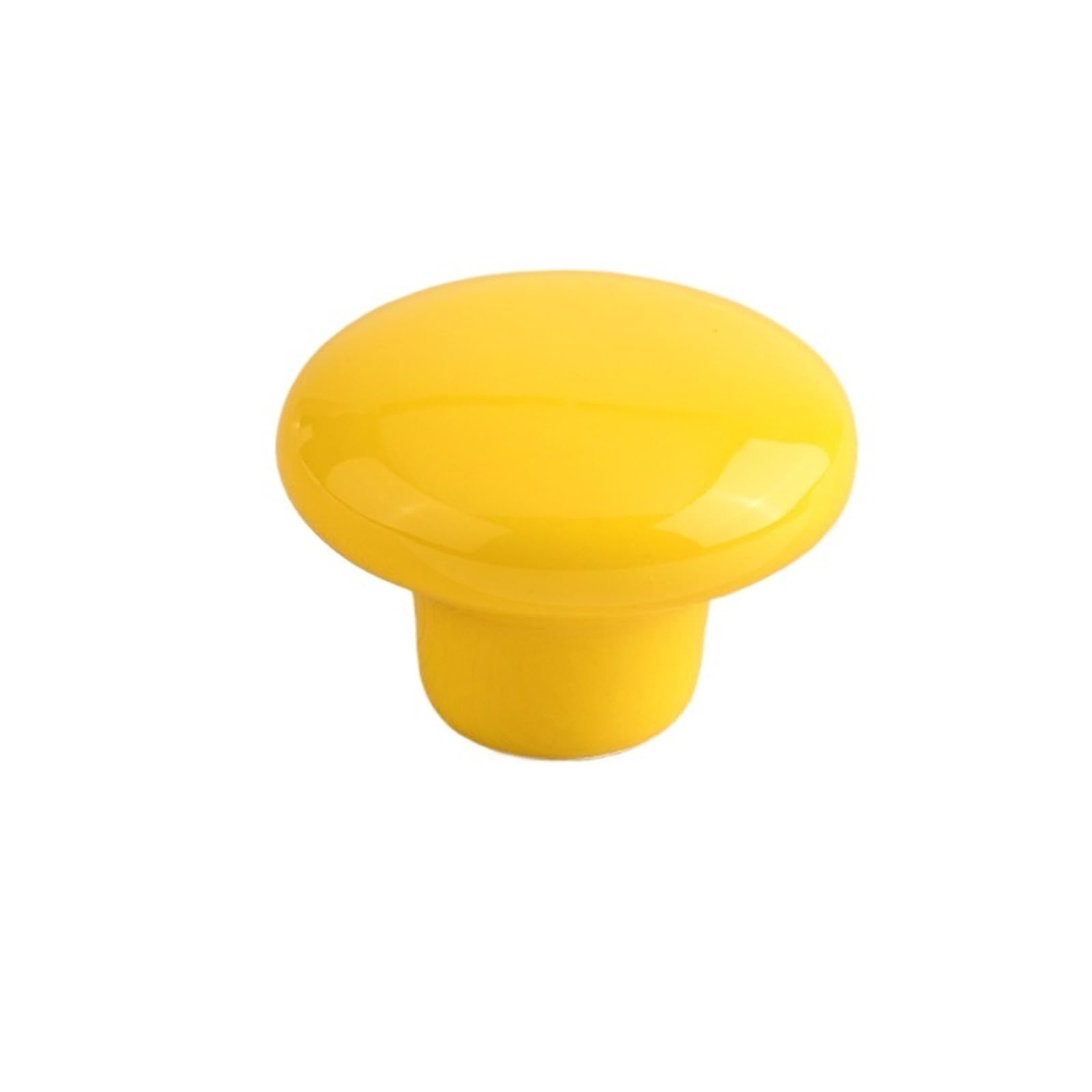 Wlihdb Yellow 5Pairs Drawer Pulls Knobs Single Hole Ceramic Small Dresser Handles For Chest Of Drawer(,Big)