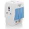 Hi-PLasst 3 Pin Multi Plug | Universal Conversion Multiplug with Type A and Type C USB Charger | Universal Travel Adapter wit