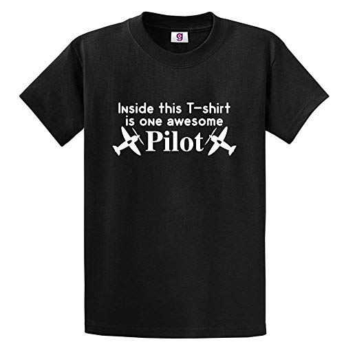 Funny Inside This T Shirt Is An Awesome Pilot Amazing Novelty Tumblr T Shirtcamisetas Y Tops X Large