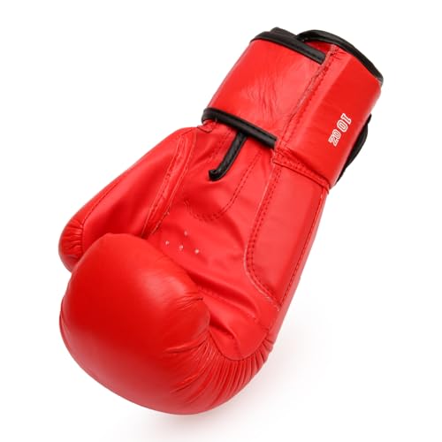 Image of RXN Training Sparring Boxing Gloves for Men & Women (RED,16oz) | Amateur Boxing Gloves for Training|Sparring & Heavy Bag Work | Multi-Layer Foam Padding | Secure Wrist Support