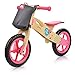 meteor Bici Senza Pedali Bicicletta Equilibrio Bambino Balance Bike - carico massimo 30 kg (bambini, JOY RIDE pink)