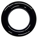 ボディピアス 2G アクリル セグメント リング ブラック 内径16mm 耳ピアス 軽い 拡張 アレルギーフリー シンプル ホールトゥ