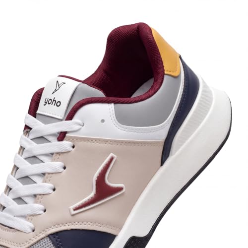 Image of YOHO Men's Sneakers Flo & Blazer | Stylish & Comfortable | Low Top, Lace Up Casual Shoes for Man /Gents