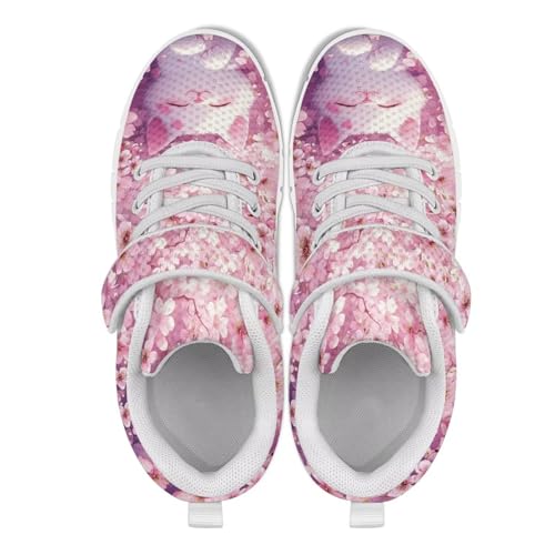 Doojoayie Tennis Shoes Hook and Loop Sport Shoes for Little Girls Pre School3