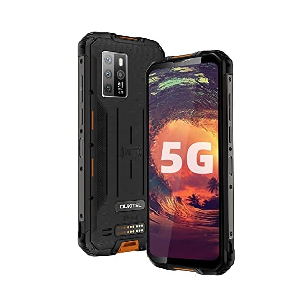 OUKITEL-WP10-5G-Rugged-Smartphone-2021-7nm-2GHz-Dimensity-CPU-8GB-128GB-1Gbps-Android-10-8000mAh-Waterproof-Unlocked-Cell-Phone-667-24001080-FHD-4K-Record-Global-Quad-Cameras-Mobile-Phone OUKITEL WP10 5G Rugged Smartphone, 2021 7nm 2GHz Dimensity CPU 8GB + 128GB 1Gbp/s Android 10 8000mAh Waterproof Unlocked Cell Phone, 6.67’’ 2400 * 1080 FHD+ 4K Record Global Quad Cameras Mobile Phone