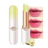 BINGBRUSH Avocado Color Changing Lipstick,Moisturizer Long Lasting Lip Care Lip Balm Magic Lip Gloss Lip Tint Stain Gloss Set for Women (1pc Avocado)