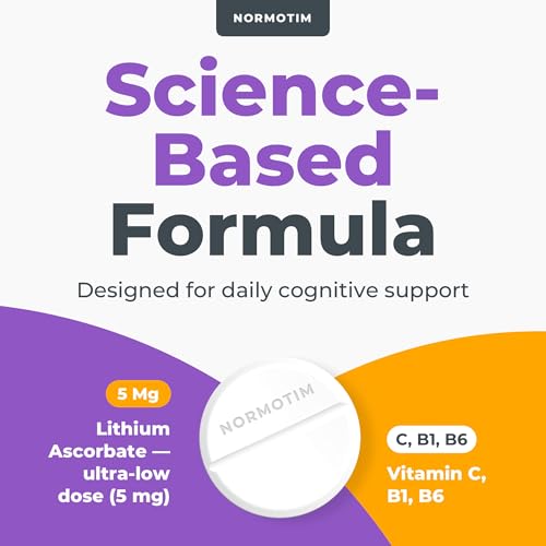 Lithium Supplement 5 mg – Alternative to Lithium Orotate 5 mg – Brain & Memory Support for Calm Mood & Focus – Fast-Dissolving Tablets, Non-Drowsy – 60 Count – Made in USA - Image 4