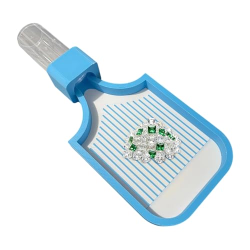 FVPKYUR Bañera de pintura de diamantes de imitación | Cuenco para perlas | Incluye botella de rosca y bandejas de almacenamiento para pintura de diamantes de imitación, para aficionados, adultos