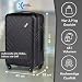 Xonic Design Reisekoffer - ABS Hartschalen Koffer mit 360° Leichtlauf-Rollen - hochwertiger Trolley mit Zahlenschloss in M-L-XL oder Set (Tiefschwarz, L)