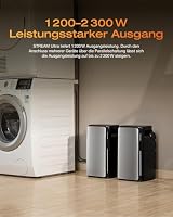 ECOFLOW STREAM Ultra 1,92kWh 0%VAT, Balkonkraftwerk mit Speicher, 4 MPPT 2800W Solareingang, 2300W Dual AC-Anschlüsse, All-in-One Stromspeicher mit Wechselrichter,21kWh Kapazität,6000 Zyklen,Plug&Play – Ansicht 2