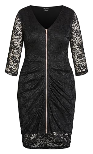 Image of City Chic Women's Plus Size Cocktail Dress - Lacey Zip