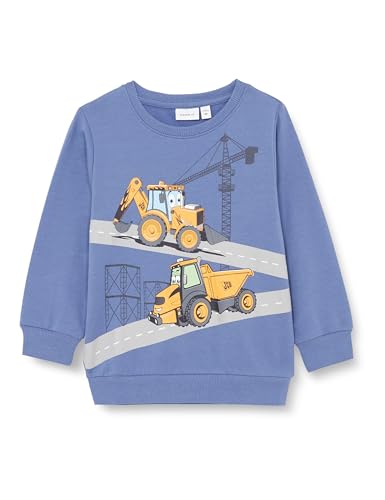 NAME IT Jungen NMMNESH JCB Sweat BRU BFU, Bijou Blue,98