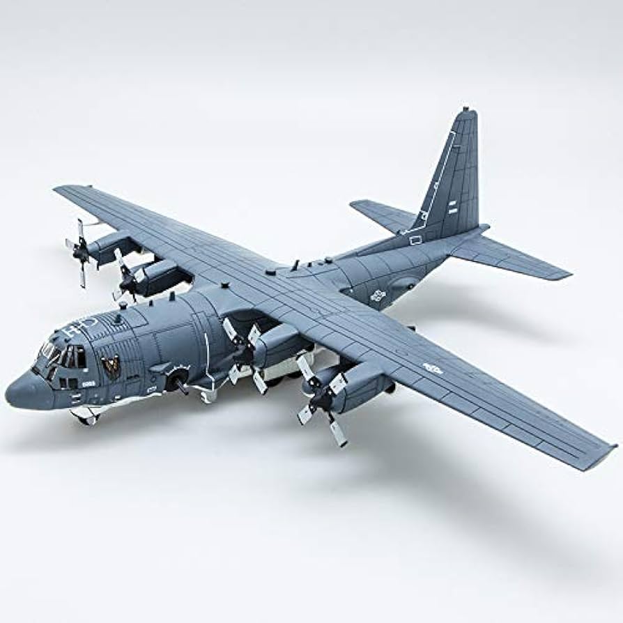 Aviation Fighters Series ⭐︎1/144 AC-130U Amazon.com: Udnorbay Lockheed AC-130 Air Gunship Airplane