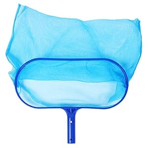 Zwembad Bladreinigingsnet/Professionele plastic vijver Fonteinblad Skimmer Hark Mesh Frame Net (blauw)