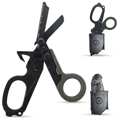 Xvolt Trauma Shears Foldable Tactical Scissors - 6-in-1 Heavy Duty Emergency Response Folding Shear...