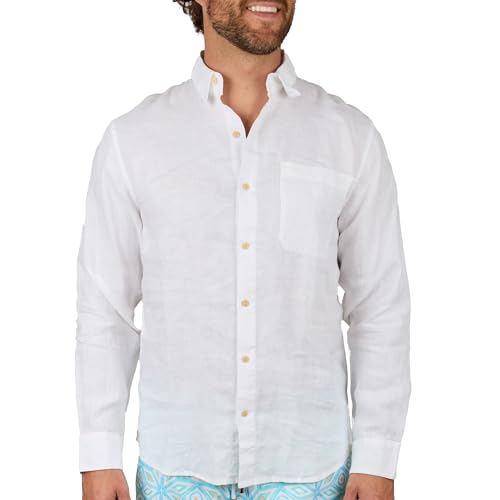 The Casa Blanca - Premium Linen Men's Shirt- Regular Fit, White