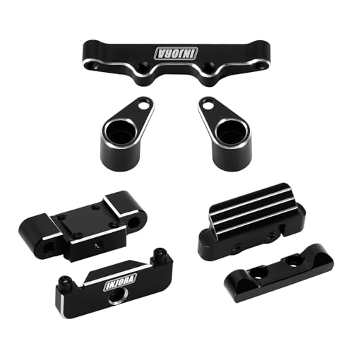 Supports d'axe arrière INJORA haut de gamme en aluminium CNC pour châssis Losi Micro-T