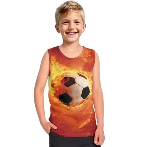 Xpyiqun Tank Tops Size 1-6 Years Vest Summer Athletic Sleeveless Shirt for Boys Tees Breathable3