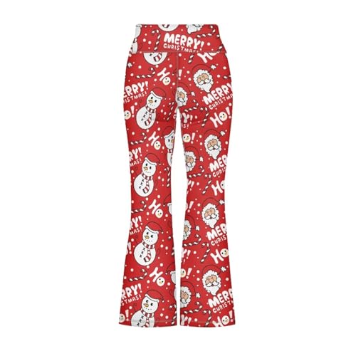 Image of Girls Leggings Floral Print High-Waisted Flared Pants 5-14 Years