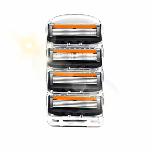 4個入ジレット対応 Fusion交換刃 5枚刃 フュージョン ひげそりジレット替刃 交換品 プログライド 替刃