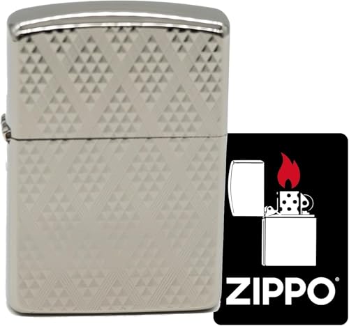 Encendedor Zippo Oil Lighter con patrón diamante miniatura 2