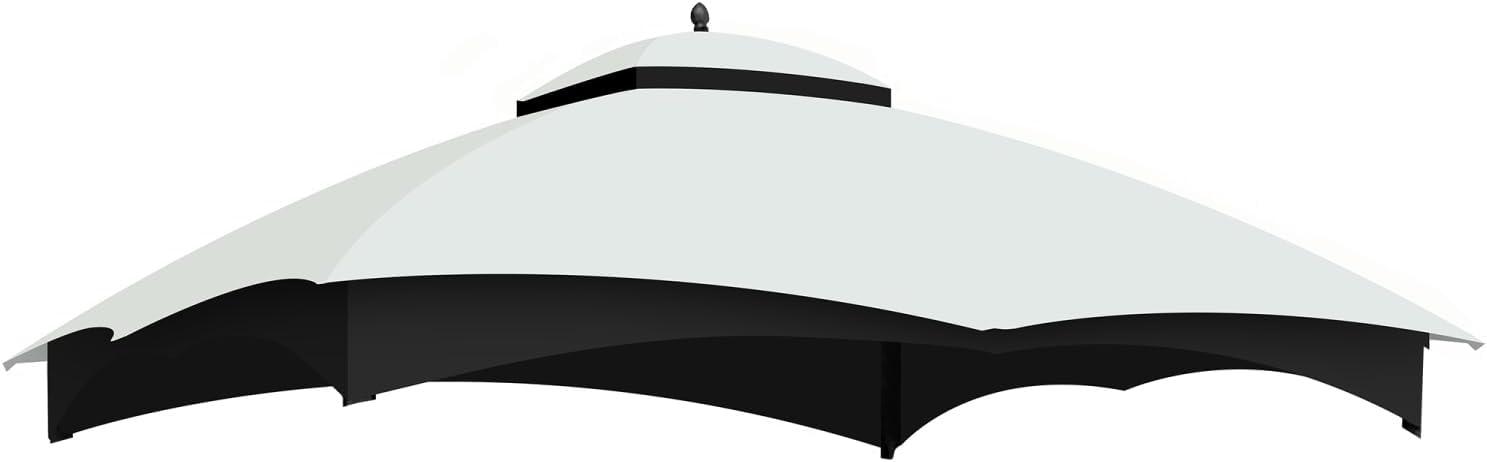 Replacement Canopy Top for Lowe's Allen Roth Heavy Duty Gazebo Roof Gazebo Top with Air Vent 10X12 Gazebo CoverReplacement Top Only (White)
