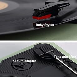 Bluetooth Speaker Record Player Turntable Phonograph Vinyl RCA Audio Output Vinyl Transcription to U Disk SD Card… - Les Beatles, Paul McCartney, John Lennon, RIngo Starr, George Harrison Bluetooth Speaker Record Player Turntable Phonograph Vinyl RCA Audio Output Vinyl Transcription to U Disk SD Card… – Image 7