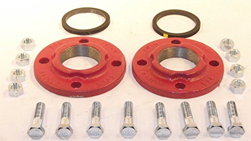 BELL & GOSSETT 101215 Pair of 2" Iron Flanges with FASTNER Package