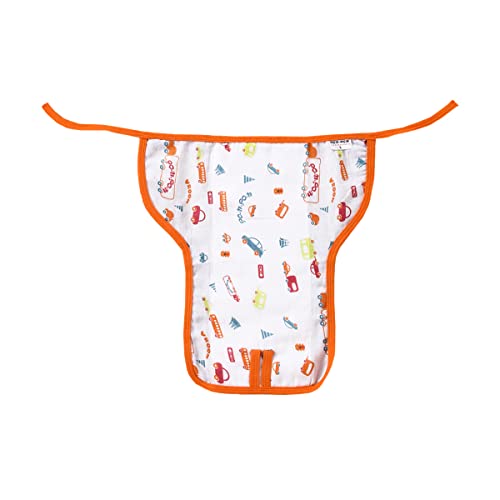 Image of Washable Cotton Muslin U-Shape Lace Nappy, Langot for Newborn Baby, Soft, Reusable, Comfortable Baby Diapers (Pack of 5, Traffic Print, 9-12 Months) -