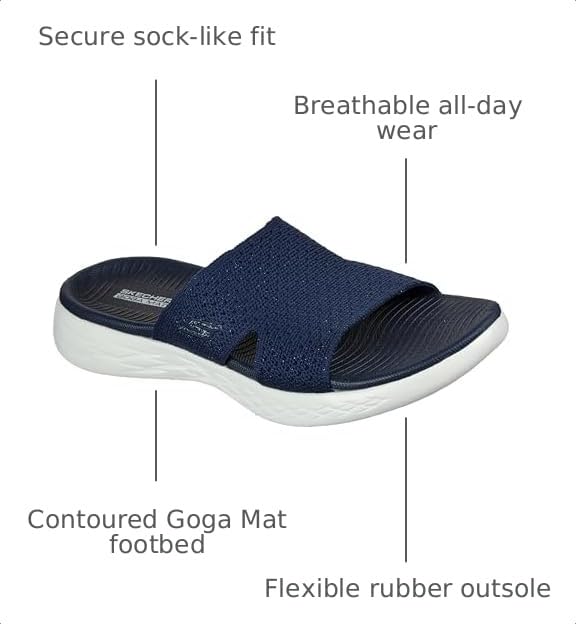 Image of Skechers Women's On-The-Go 600 Adore | Casual, Stretch Fit, Air-Cooled Goga Mat, 5GEN Cushioning, Machine Washable