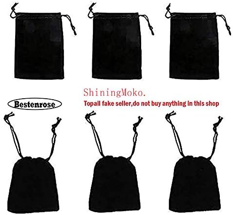rainbowroseus Shukii 50PCS Velvet Gift Bags Cloth Jewelry Pouches Drawstring Bags Christmas Candy Gift Bag Pouch Wedding Favors