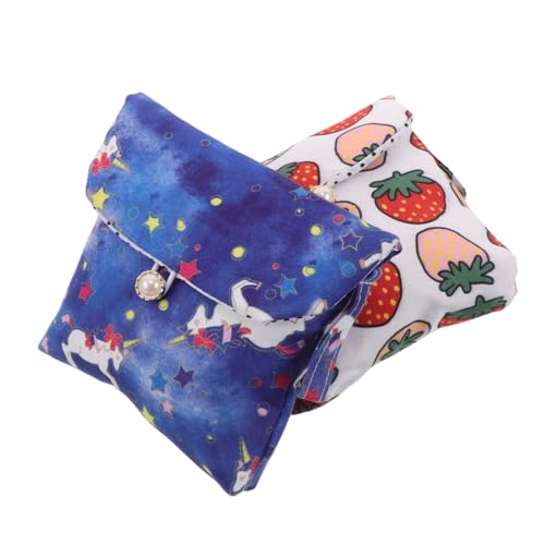 Ipetboom 2 Piezas Bolsa De Almacenamiento De Toallas Higiénicas Bolso De Almacenamiento De La Servilleta Sanitaria Bolsa De Almacenamiento De Toallas Sanitarias Algodón