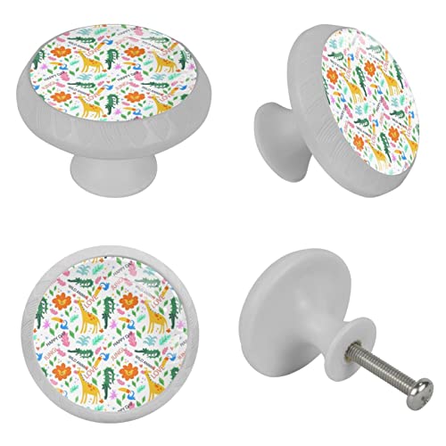 Boutons fluorescents de porte tiroir et commode motif animaux - 5