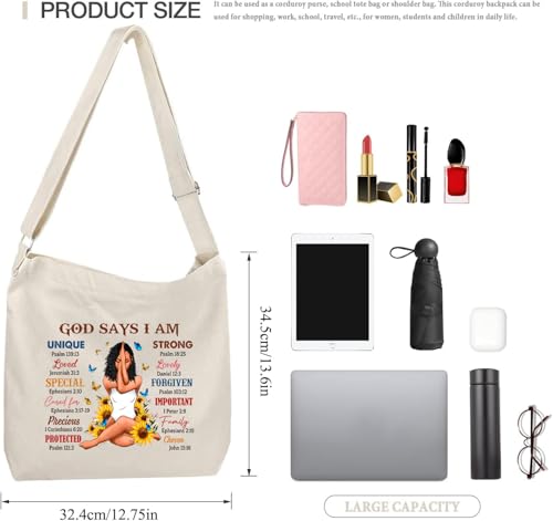 Image of Lify Women's Retro Large Size Canvas Shoulder Bag Hobo Crossbody Handbag Casual Tote - 1 Piece