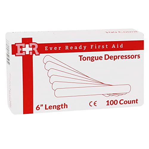 ever ready first aid wood 634 tongue depressors medical all purpose crafts - 500 count