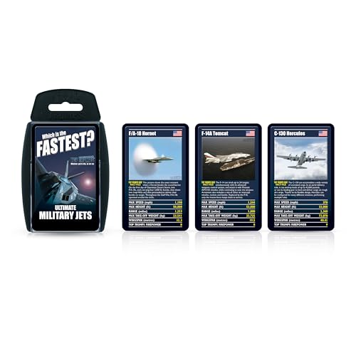 Top Trumps Card Game Ultimate Military Jets - Family Games for Kids and Adults - Learning Games -...