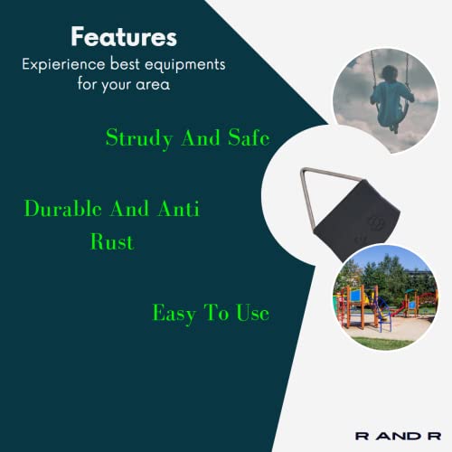 Image of R & R Rubber Swing Seat Belt, Heavy Duty Rubber Material, for Kids and Adults, Multi Place Suitability, Indoor Outdoor Playsetups Backyards, 300kg Weight Capacity (02)
