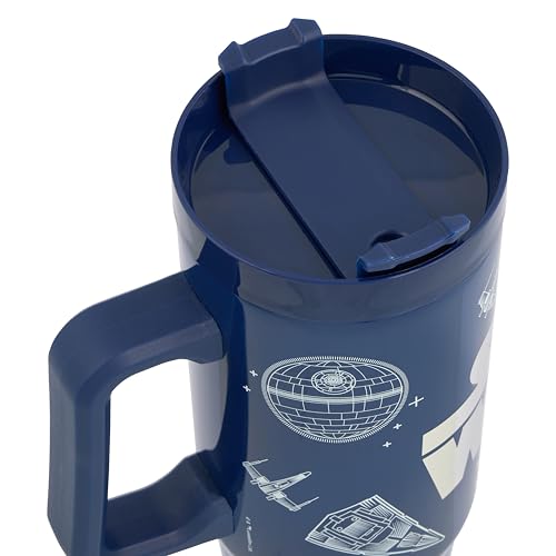 Star Wars Lucas 900ml Insulated Tumbler with Straw and Lid | Official Merchandise by Polar Gear Vehicles Themed Travel Cup | Double Wall Stainless Steel Insulated Cup - Image 5