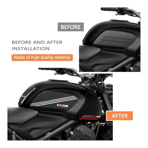 Tapis traction latéral réservoir pour confort motard Trident 660